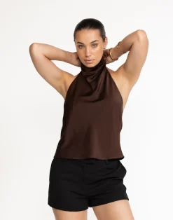 Gilda Top (Cocoa)*CHARCOAL Hot