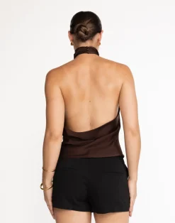 Gilda Top (Cocoa)*CHARCOAL Hot