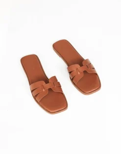Gretal Slides (Tan) - By*Billini Discount
