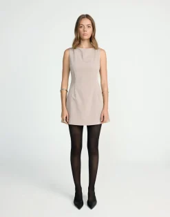 Gwynne Mini Dress (Mocha)*CHARCOAL CLOTHING Outlet