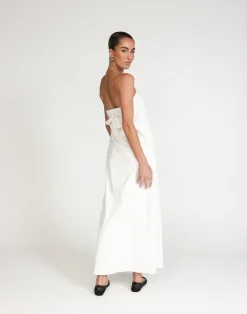 Hati Maxi Dress (White)*CHARCOAL Discount