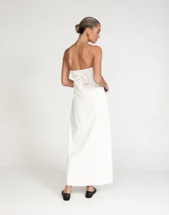 Hati Maxi Dress (White)*CHARCOAL Discount