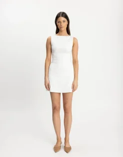 Heatwave Mini Dress (White)*CHARCOAL CLOTHING Sale