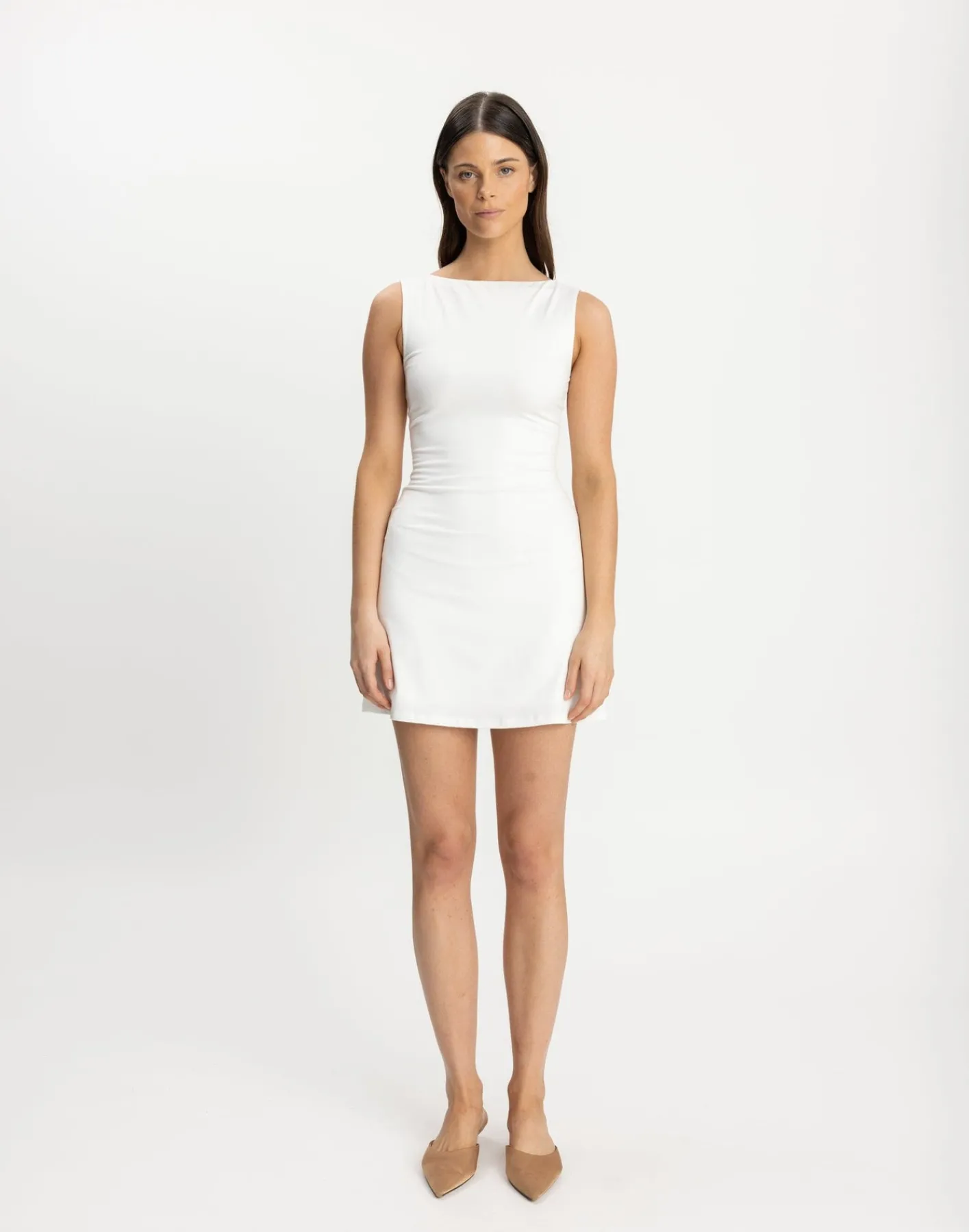 Heatwave Mini Dress (White)*CHARCOAL CLOTHING Sale