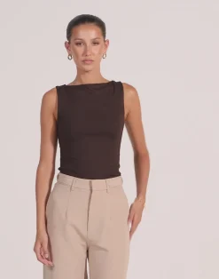 Heatwave Top (Chocolate)*CHARCOAL CLOTHING Outlet