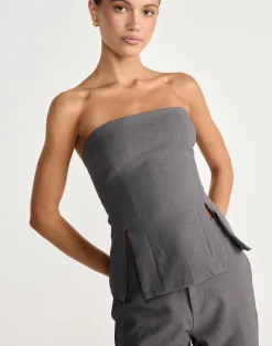 Hollis Top (Slate)*CHARCOAL CLOTHING Discount