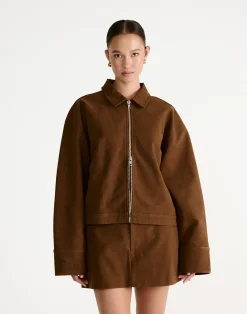Houston Jacket (Tan)*CHARCOAL Fashion