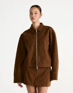 Houston Jacket (Tan)*CHARCOAL Fashion