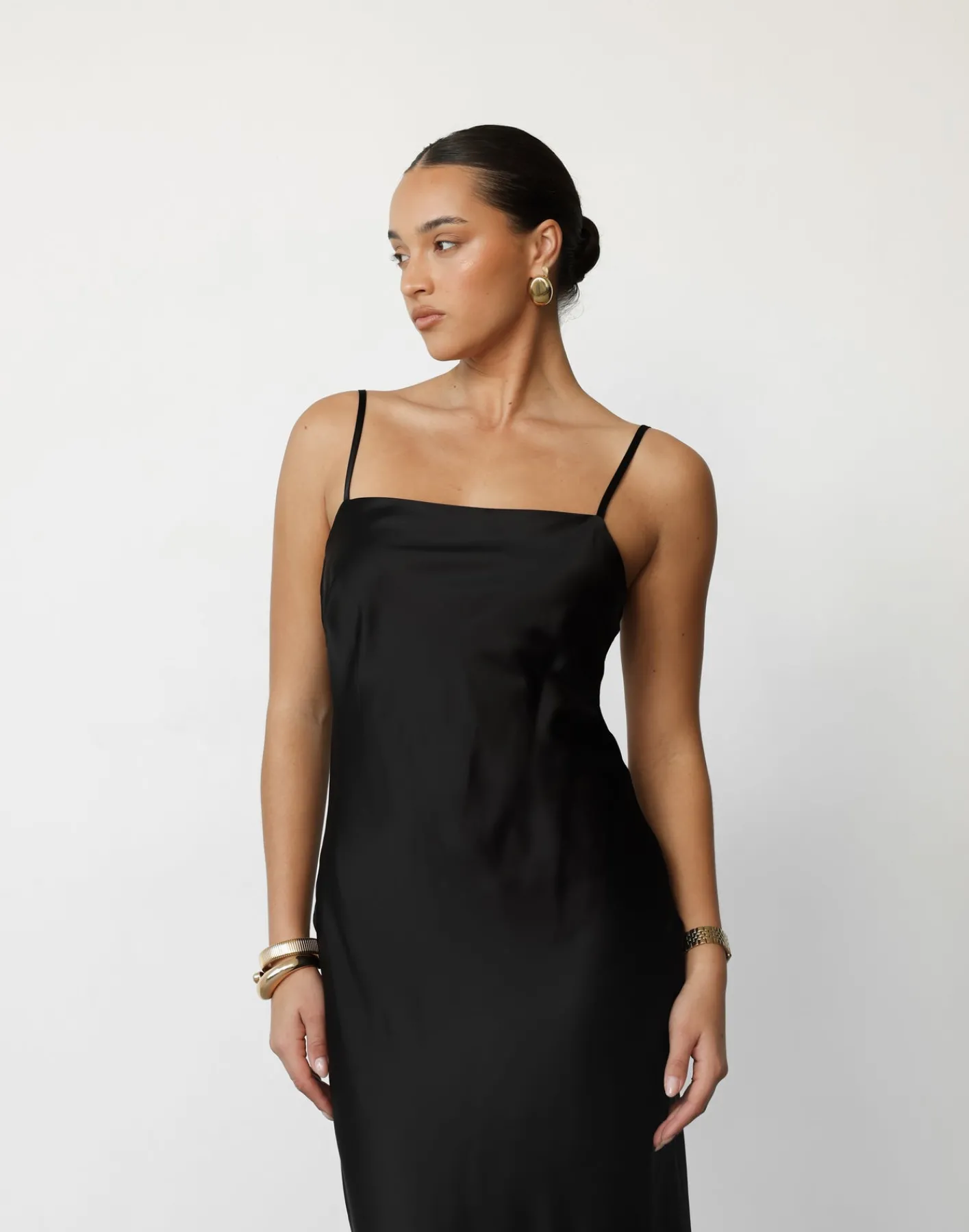 Idalia Midi Dress (Black)*CHARCOAL Clearance