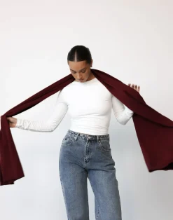 Imogen Scarf (Dark Cherry)*CHARCOAL Fashion