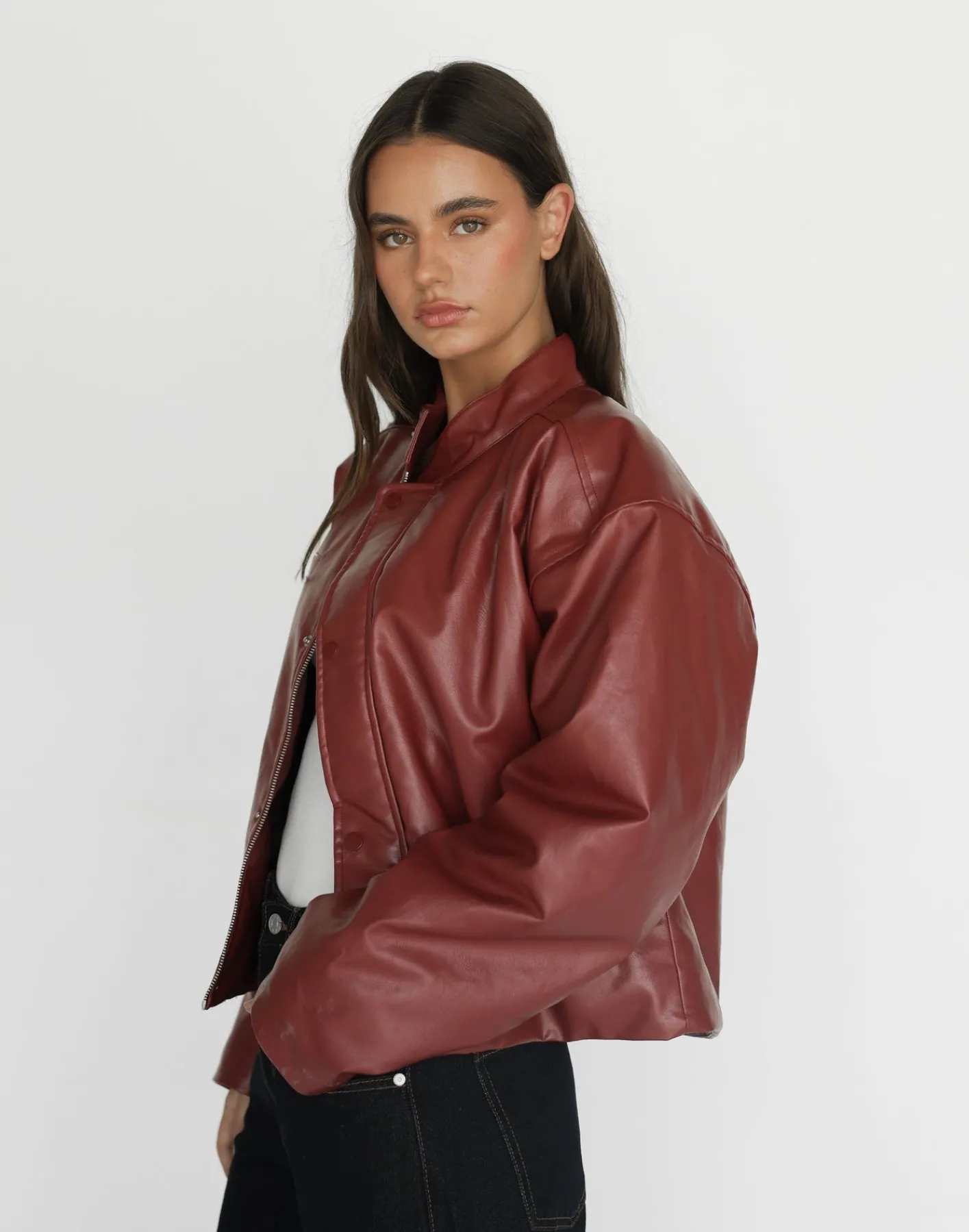 Isaiah Jacket (Cherry)*CHARCOAL Fashion