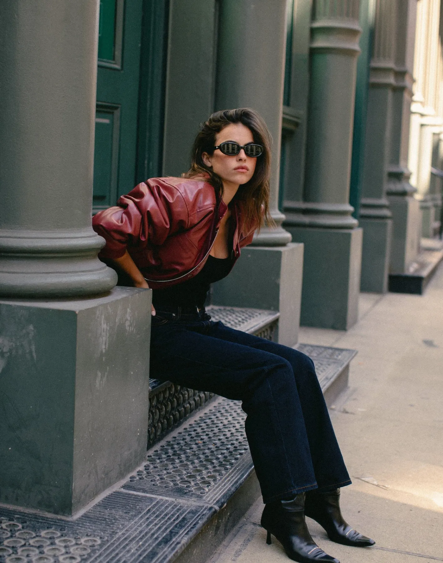 Isaiah Jacket (Cherry)*CHARCOAL Fashion