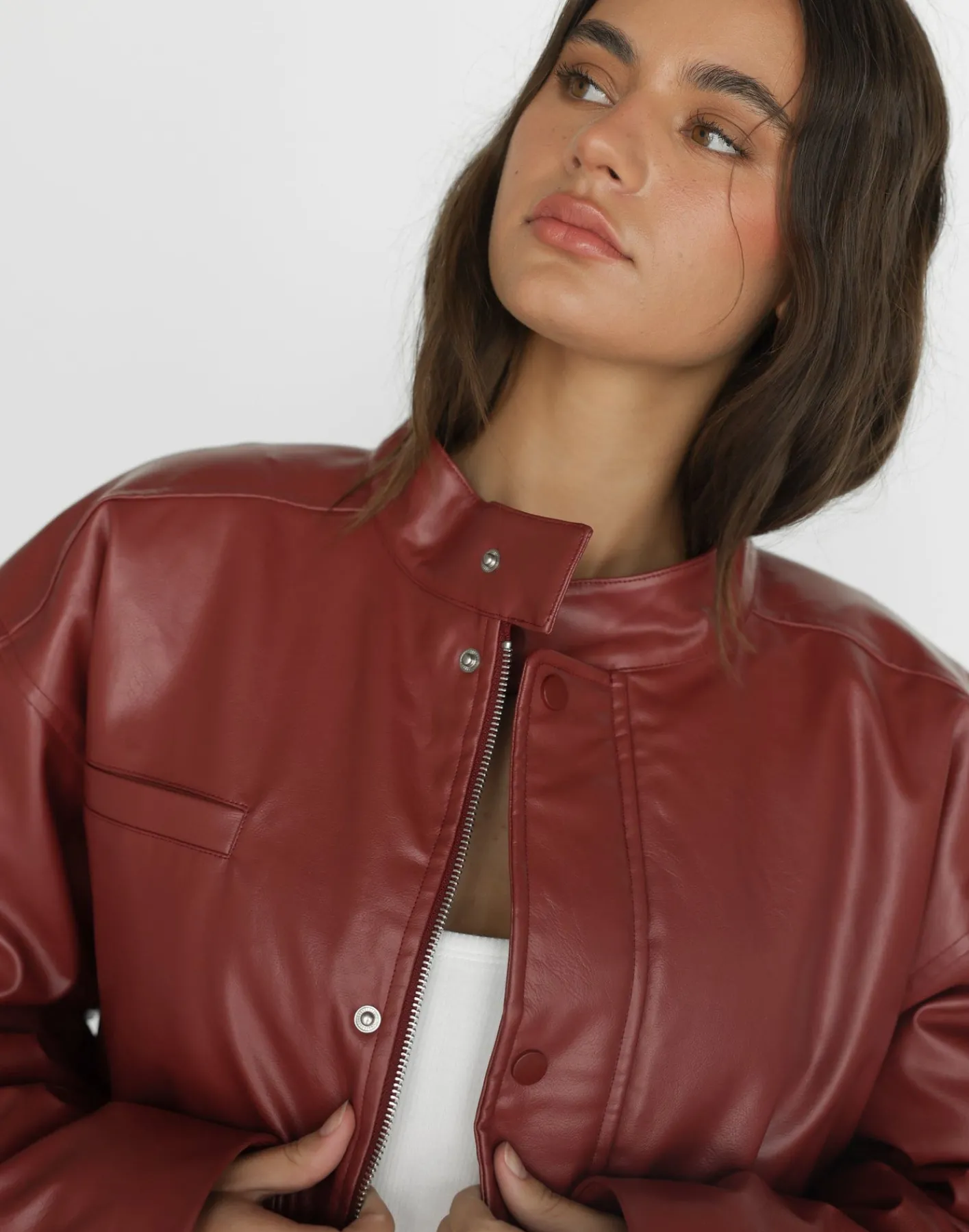 Isaiah Jacket (Cherry)*CHARCOAL Fashion