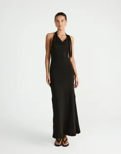 Jairo Maxi Dress (Black)*CHARCOAL New