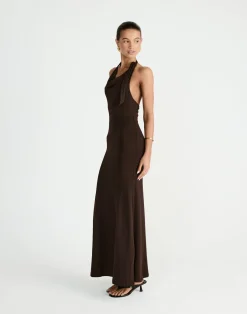 Jairo Maxi Dress (Chocolate)*CHARCOAL Clearance
