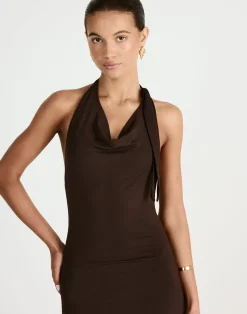 Jairo Maxi Dress (Chocolate)*CHARCOAL Clearance
