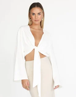 Jamila Shirt (White)*CHARCOAL Sale