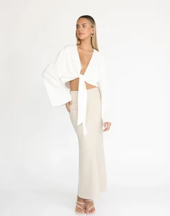 Jamila Shirt (White)*CHARCOAL Sale