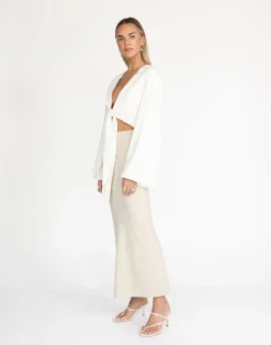 Jamila Shirt (White)*CHARCOAL Sale