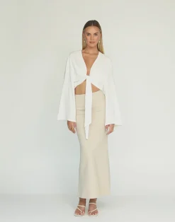 Jamila Shirt (White)*CHARCOAL Sale