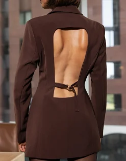 Jay Blazer Dress (Cocoa)*CHARCOAL Hot
