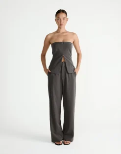 Jenson Pants (Grey Texture)*CHARCOAL Fashion