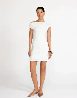 Jessi Mini Dress (White)*CHARCOAL New