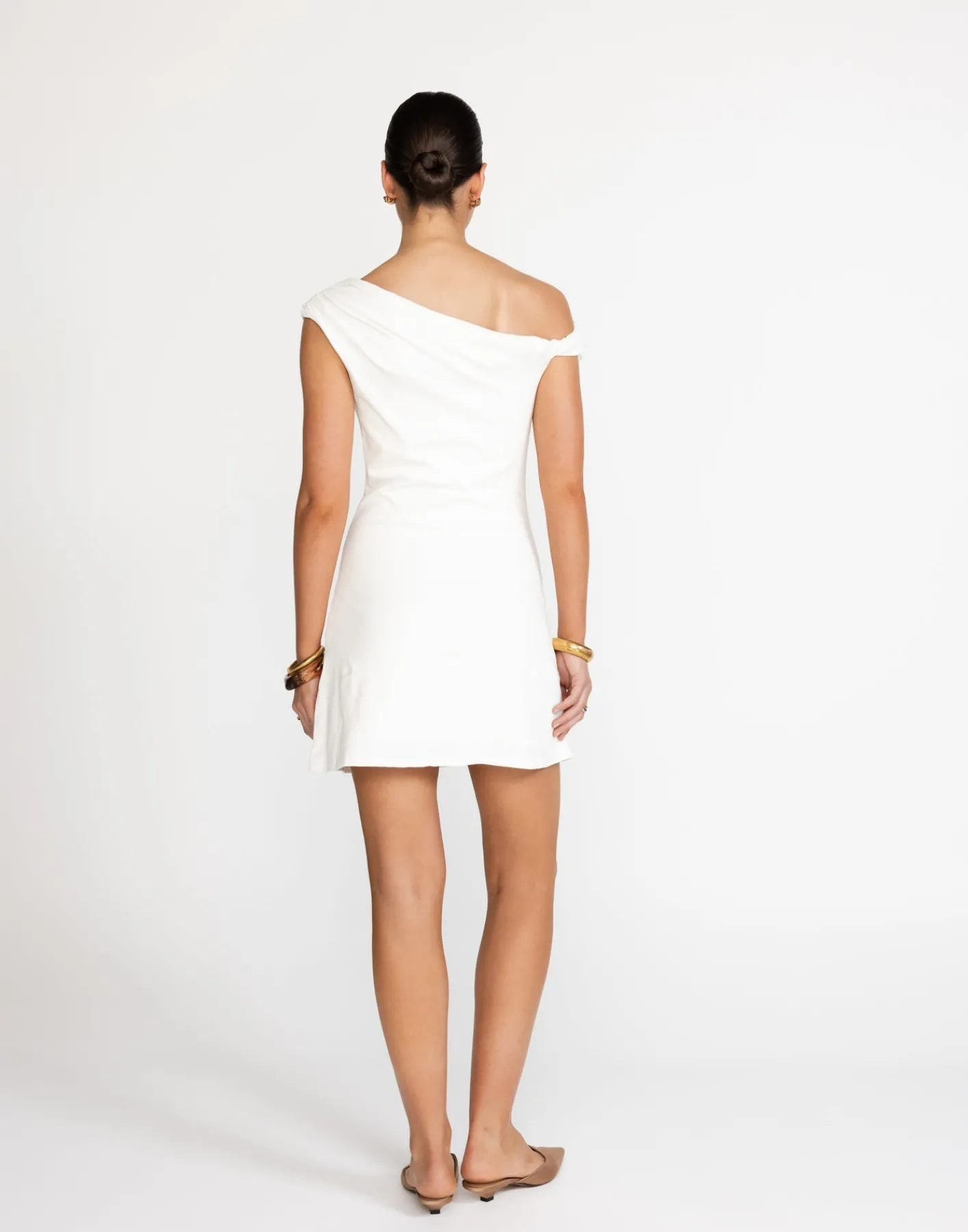 Jessi Mini Dress (White)*CHARCOAL New