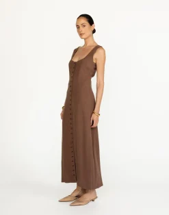 Joni Maxi Dress (Espresso)*CHARCOAL Discount