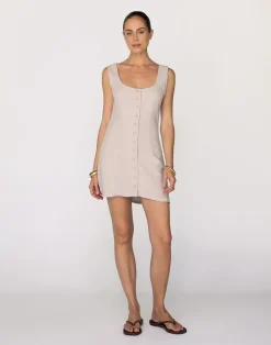 Joni Mini Dress (Latte)*CHARCOAL Sale