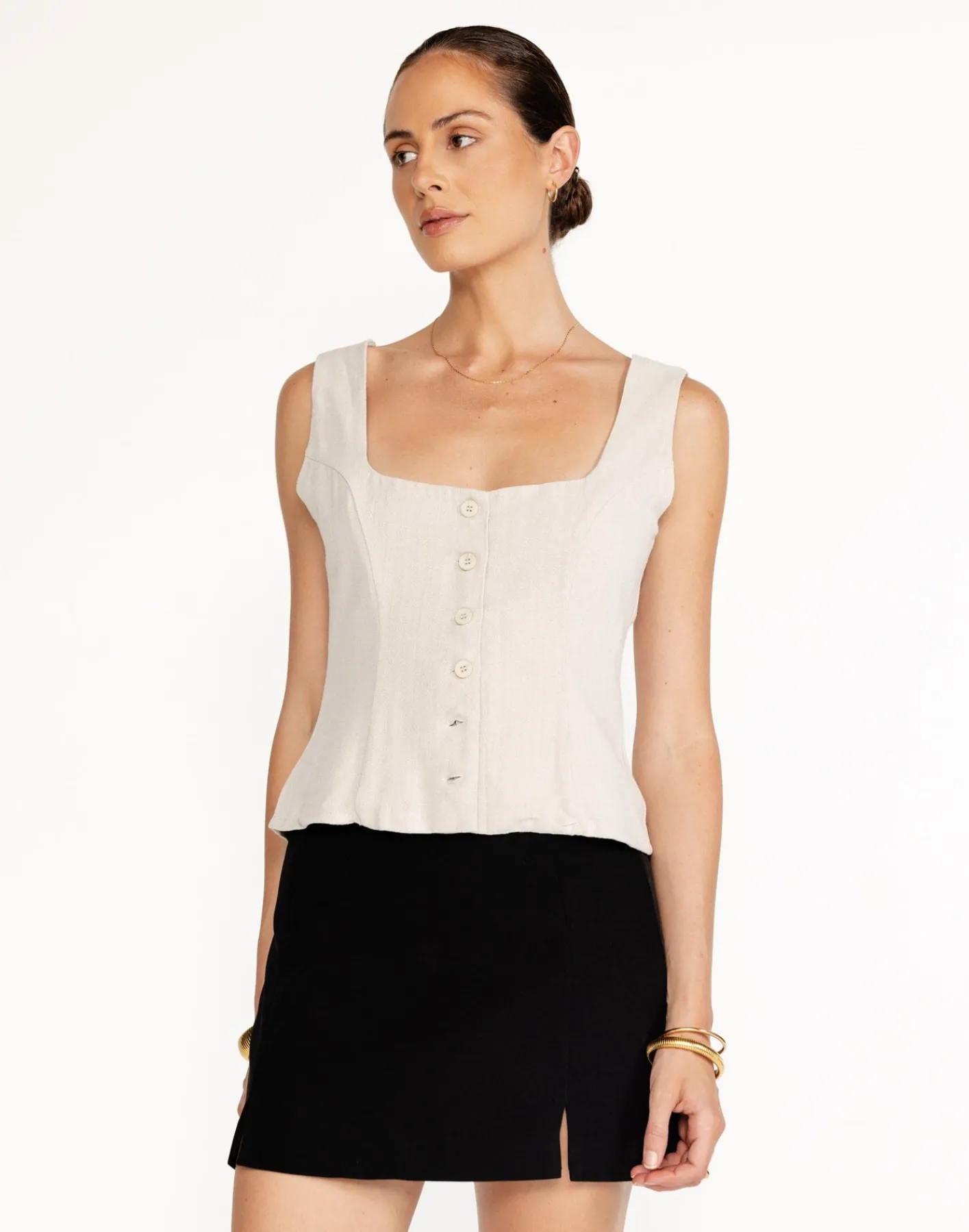 Joni Top (Latte)*CHARCOAL Hot