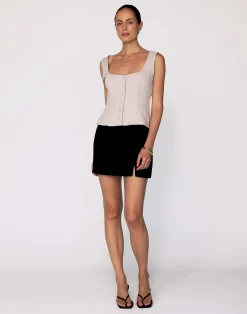 Joni Top (Latte)*CHARCOAL Hot