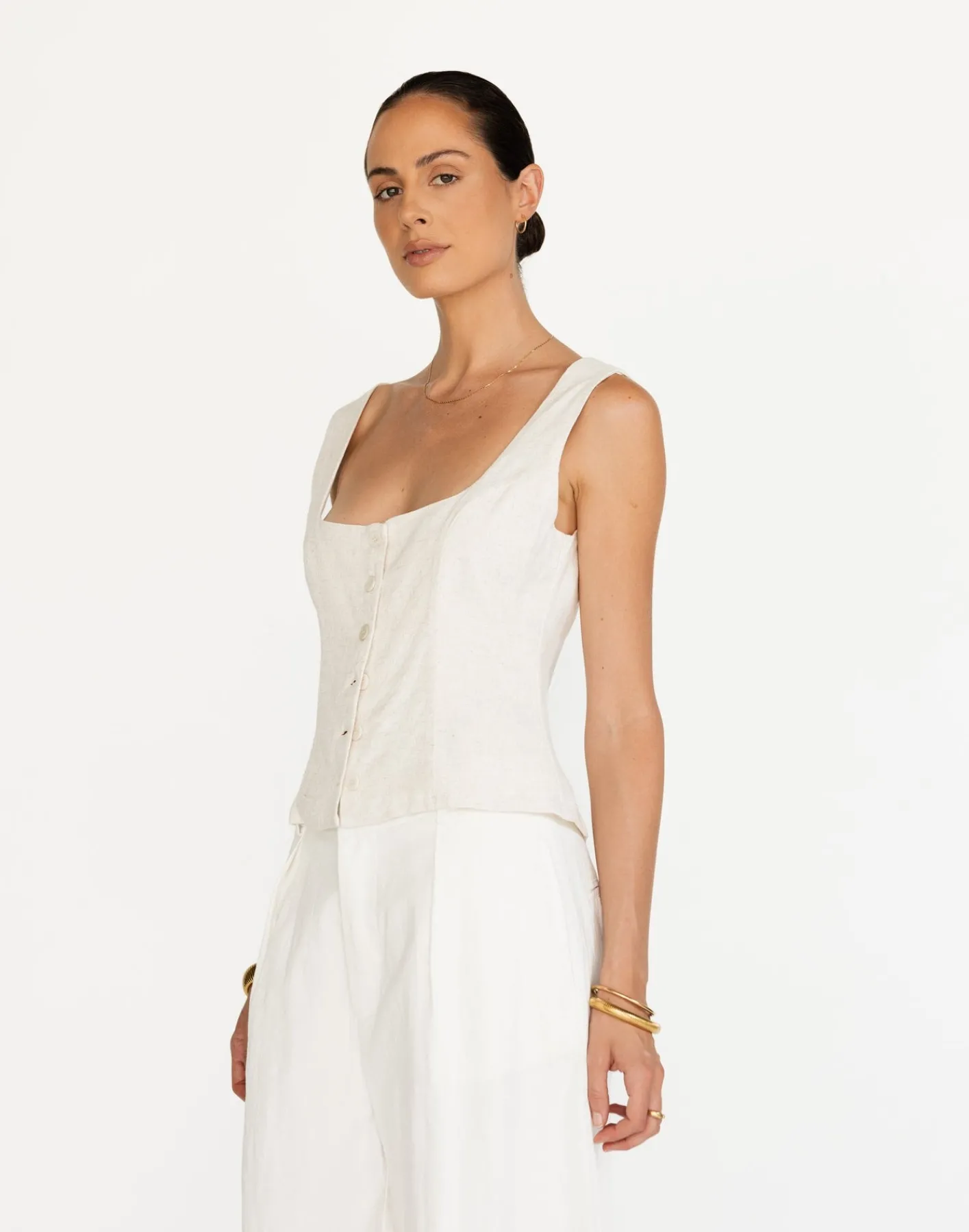 Joni Top (Oat)*CHARCOAL Hot