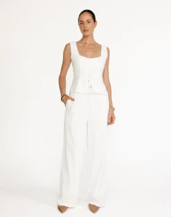 Joni Top (White)*CHARCOAL Sale