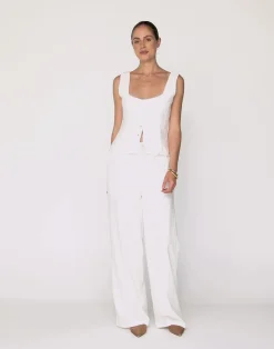 Joni Top (White)*CHARCOAL Sale