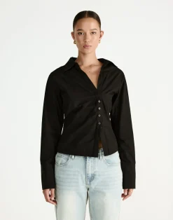 Judah Long Sleeve Top (Black)*CHARCOAL Online