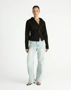 Judah Long Sleeve Top (Black)*CHARCOAL Online