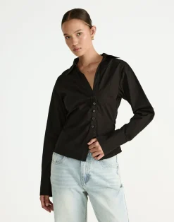 Judah Long Sleeve Top (Black)*CHARCOAL Online