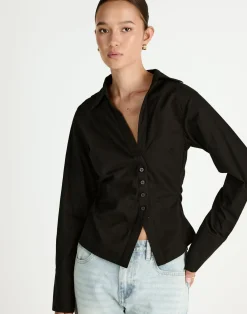 Judah Long Sleeve Top (Black)*CHARCOAL Online