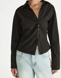 Judah Long Sleeve Top (Black)*CHARCOAL Online