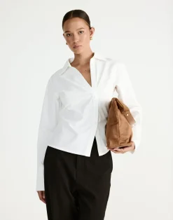 Judah Long Sleeve Top (White)*CHARCOAL Hot