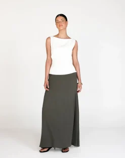Jules Top (White)*CHARCOAL Best