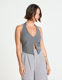 Kailani Top (Slate)*CHARCOAL Fashion