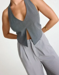 Kailani Top (Slate)*CHARCOAL Fashion