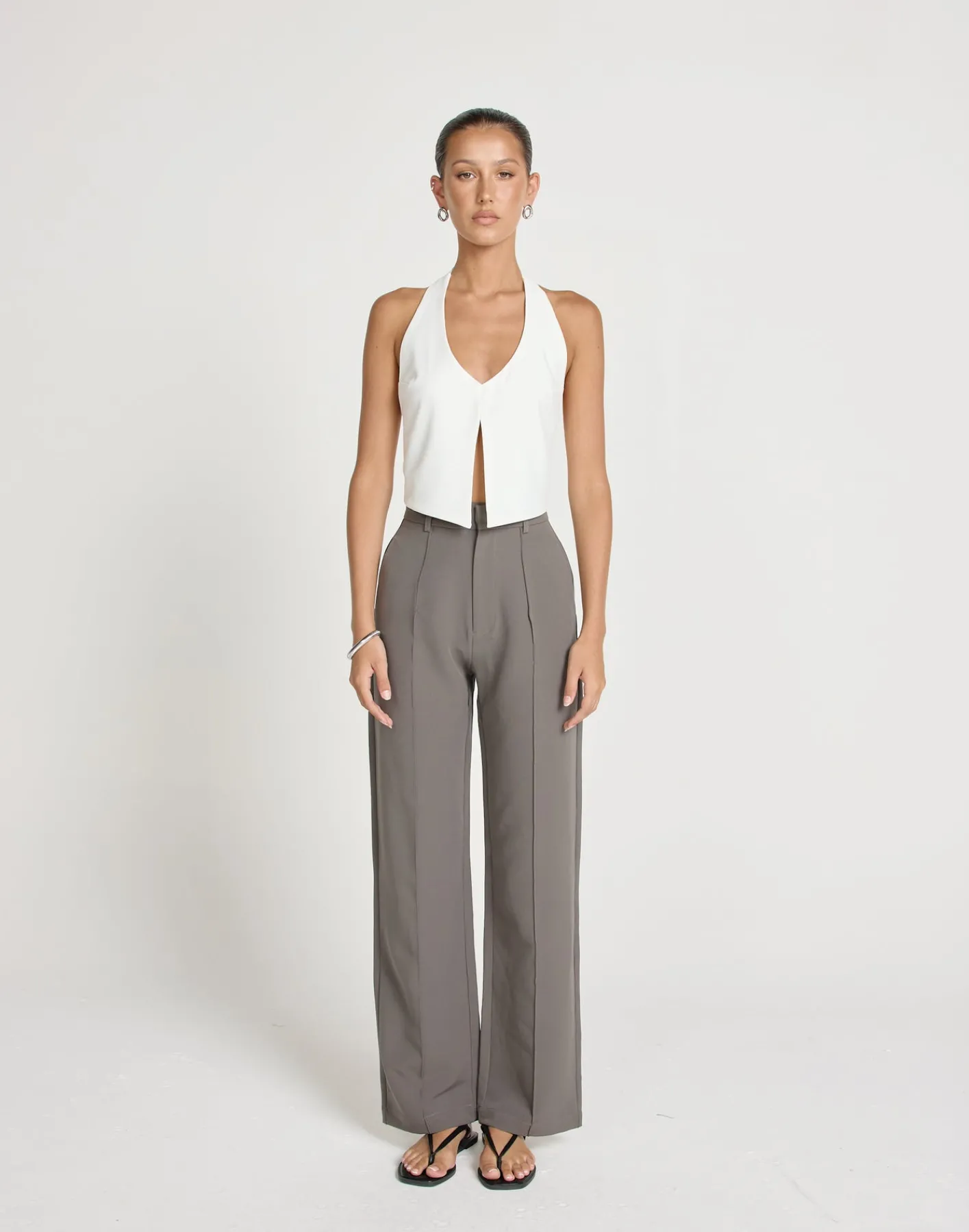 Kailani Top (White)*CHARCOAL Best