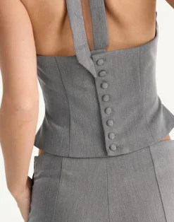 Kalla Top (Grey)*CHARCOAL CLOTHING Discount