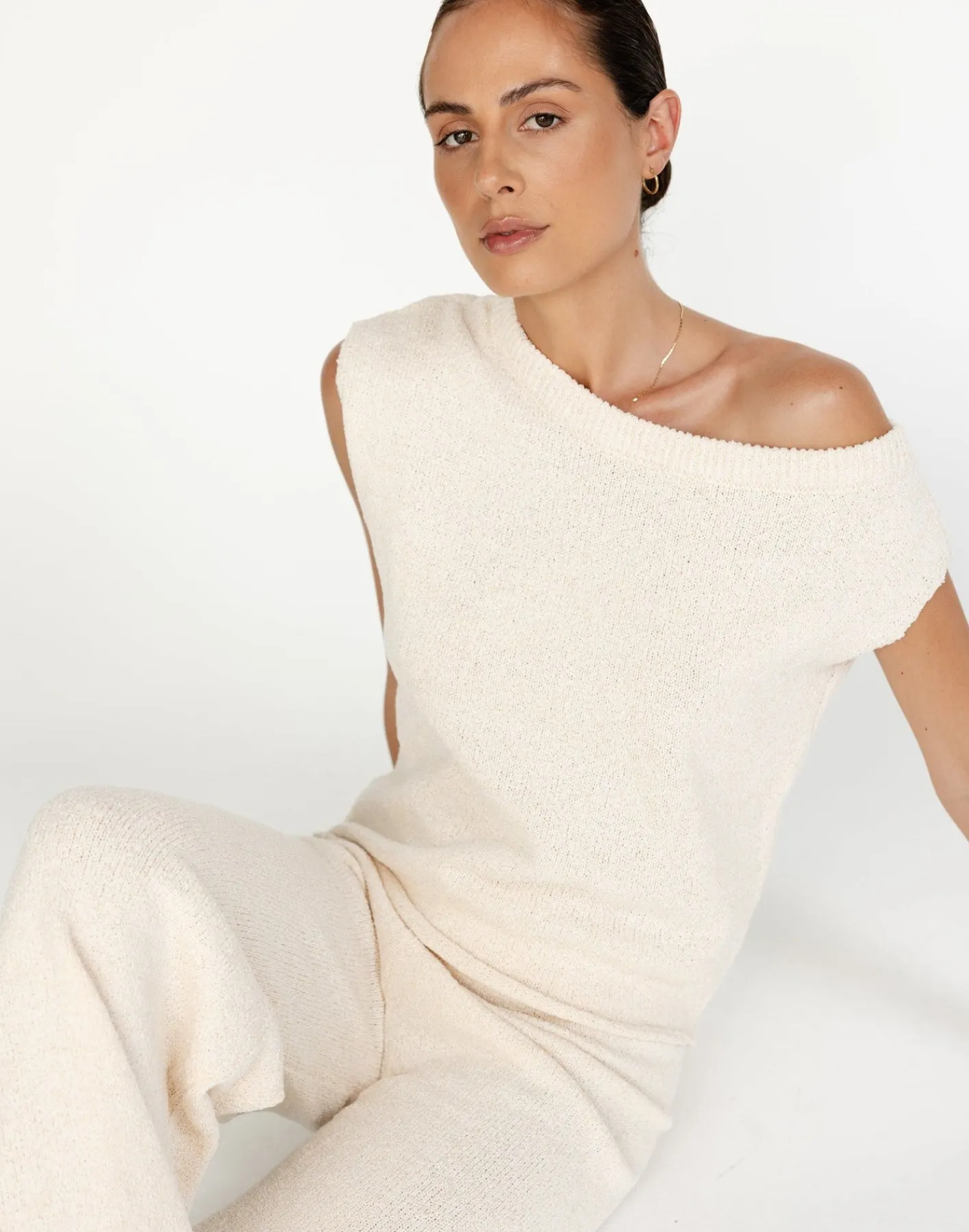 Kassie Top (Oat)*CHARCOAL Clearance