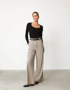 Kathleen Long Sleeve Top (Black)*CHARCOAL Sale