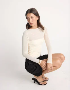 Keating Long Sleeve Top (Oat)*CHARCOAL CLOTHING New