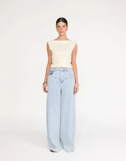 Kellan Top (Oat)*CHARCOAL Clearance